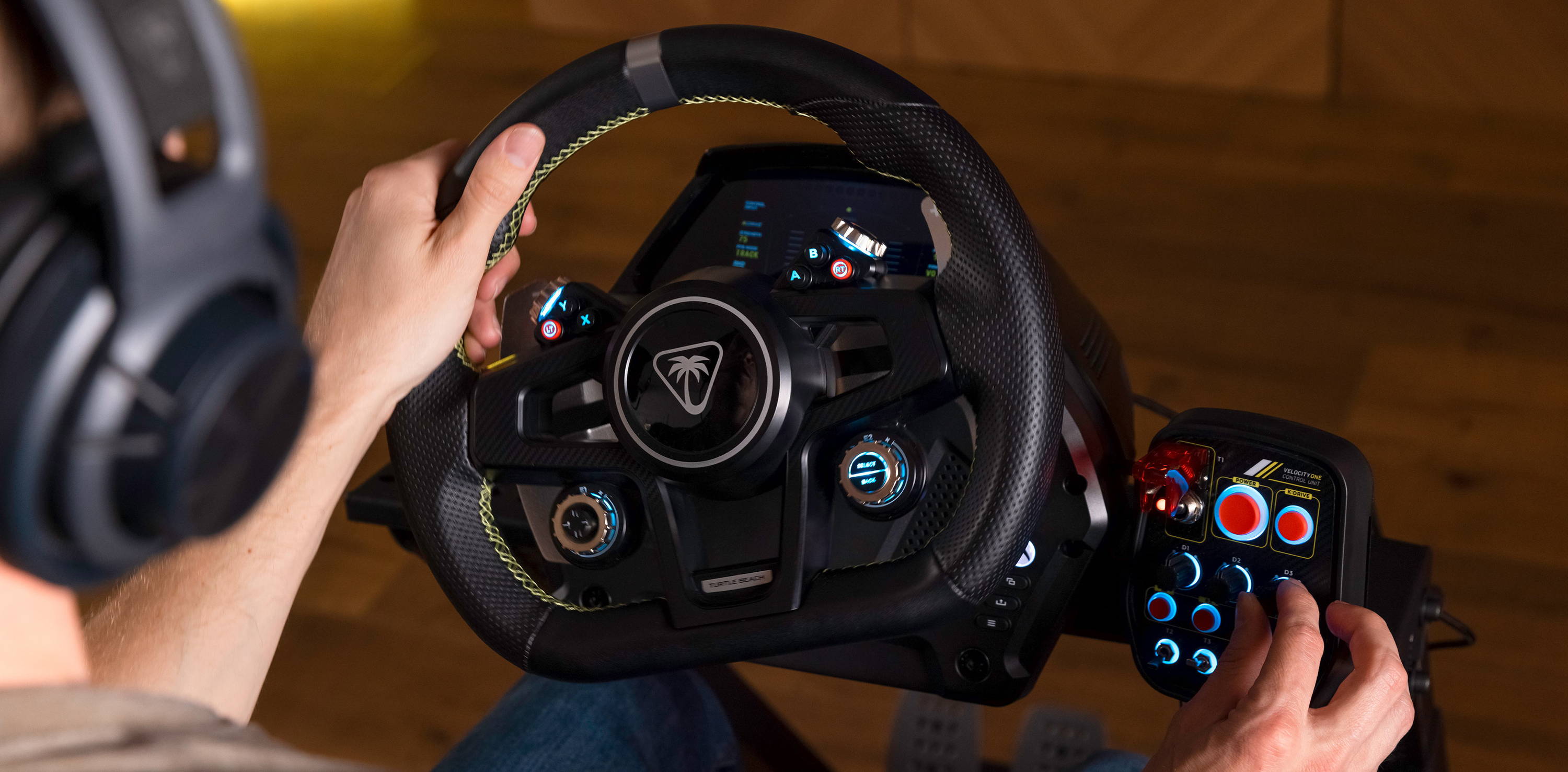 VelocityOne Pro Racingsimulator met sturen en pedalen Turtle Beach